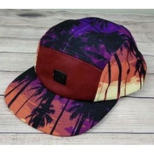 ByKiy Suede "Live" Buckle Back Baseball Cap Hat